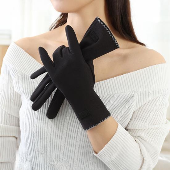 1 Pair Winter Women Full Finger Gloves Touch Screen Warm