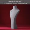 Hongtai Luxury Microfiber Necklace Display Stand - Mannequin Jewelry Prop