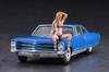 Hasegawa 1966 American Coupe Type P Girls Figure Plastic Model SP424 1/24 w/Blonde