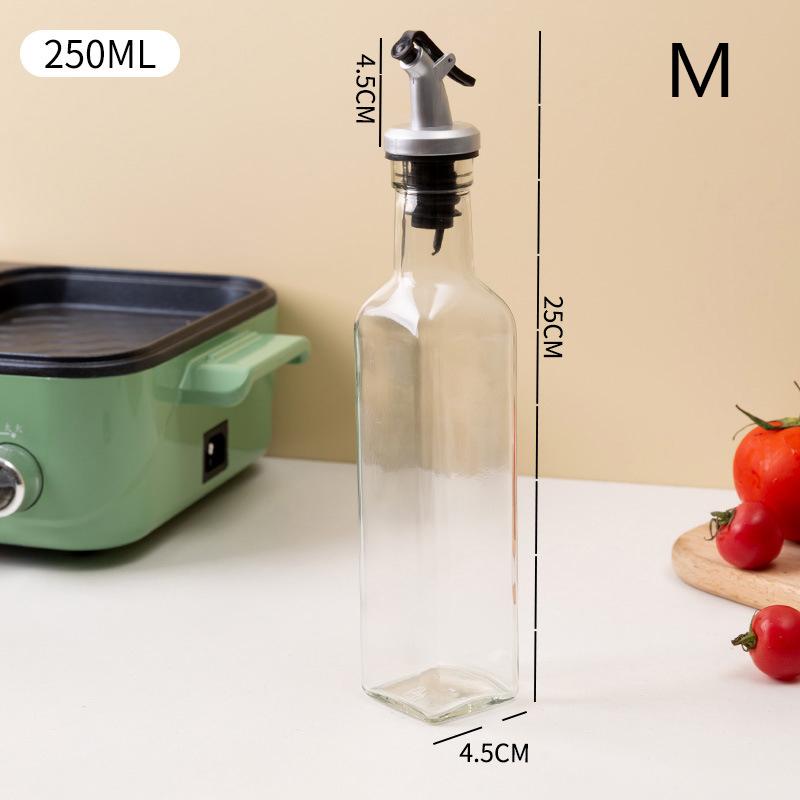 150/250/500ml průhledná láhev na olivový olej, nepropustná kuchyňská koření, sójová omáčka, ocet, lis na karafu, grilovací láhev