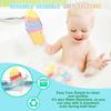 2PCS Push Bubble Pop Fidget Sensory Toy, Autism Special Needs Silicone Stress Reliever Toy, Anti-Anxiety Squeeze Se