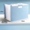 A4 Standing Handheld 13 Compartment Large Capacity Document Storage Bag. Vertical Desktop Organ Bag. Freely Adjustable