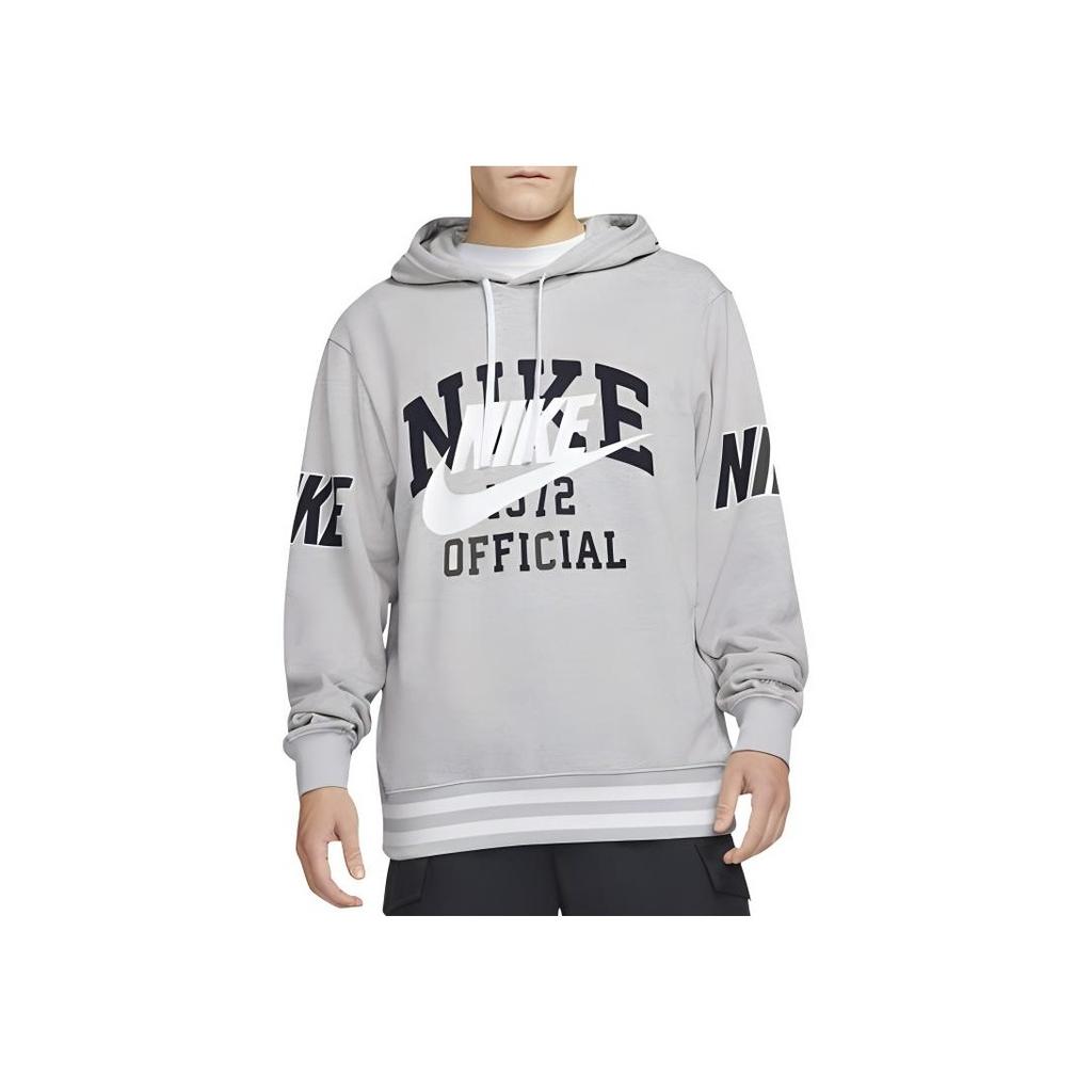 Nike Hoodie mit großem Logo-Print, lockere Passform, Herren-Hoodies, Grau DD6169-050