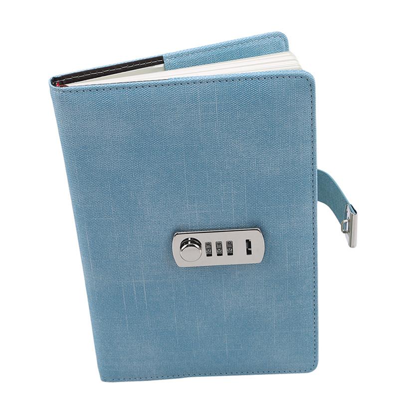 Fashion Creative Password Lock Notebook Code Book Office Supplies