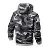 Men's Camouflage Printed Letter Embroidered High-weight Hoodie, Men's Trendy Sporty Casual Hoodie