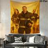 Chicago Fire Wall Tapestry Aesthetic Wall Hanging Printed Fabric Blanket Decorative Tapestries for Bedroom Living Room Home Decor