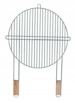 Runder Grillrost mit Holzgriffen 46 cm