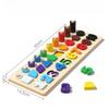 Non-Toxic Montessori Counting Stacking And Mathematical Sorting Game Digital Block Puzzle Cognitive Educational Toy Gift For Toddlers