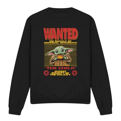 Star Wars The Mandalorian Unisex Adult Cutest Bounty Wanted Grogu Sweatshirt