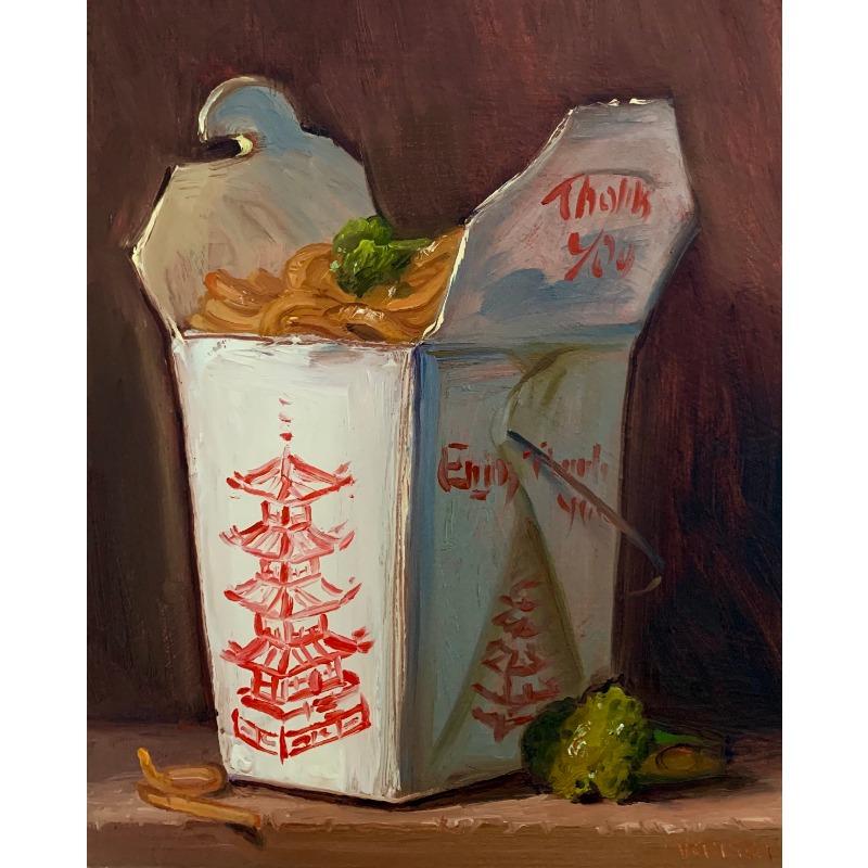 

Retro Still Life Food and Drink Poster Burger Fries Noodles Canvas Oil Canvas Painting Wall Art Dinner Room Kitchen Home Decor 21cm×30cm NoFrame