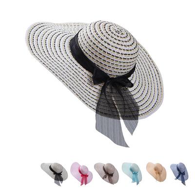 Summer Women's Big Cap Fashion Seaside Foldable Beach Hat Holiday Sun Hat