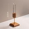 Creative Wooden Vase with Glass for Hydroponic Plants and Flowers
