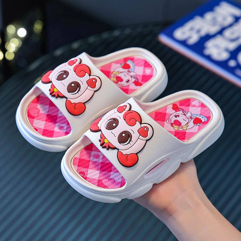 Girls' Cartoon Non-slip Summer Slippers - Cute Indoor Sandals for Kids 2026