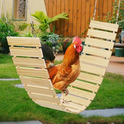Dřevěná Kuřecí houpačka Drůbež Okoun Toy Coop Parrot Stojan pro velké ara