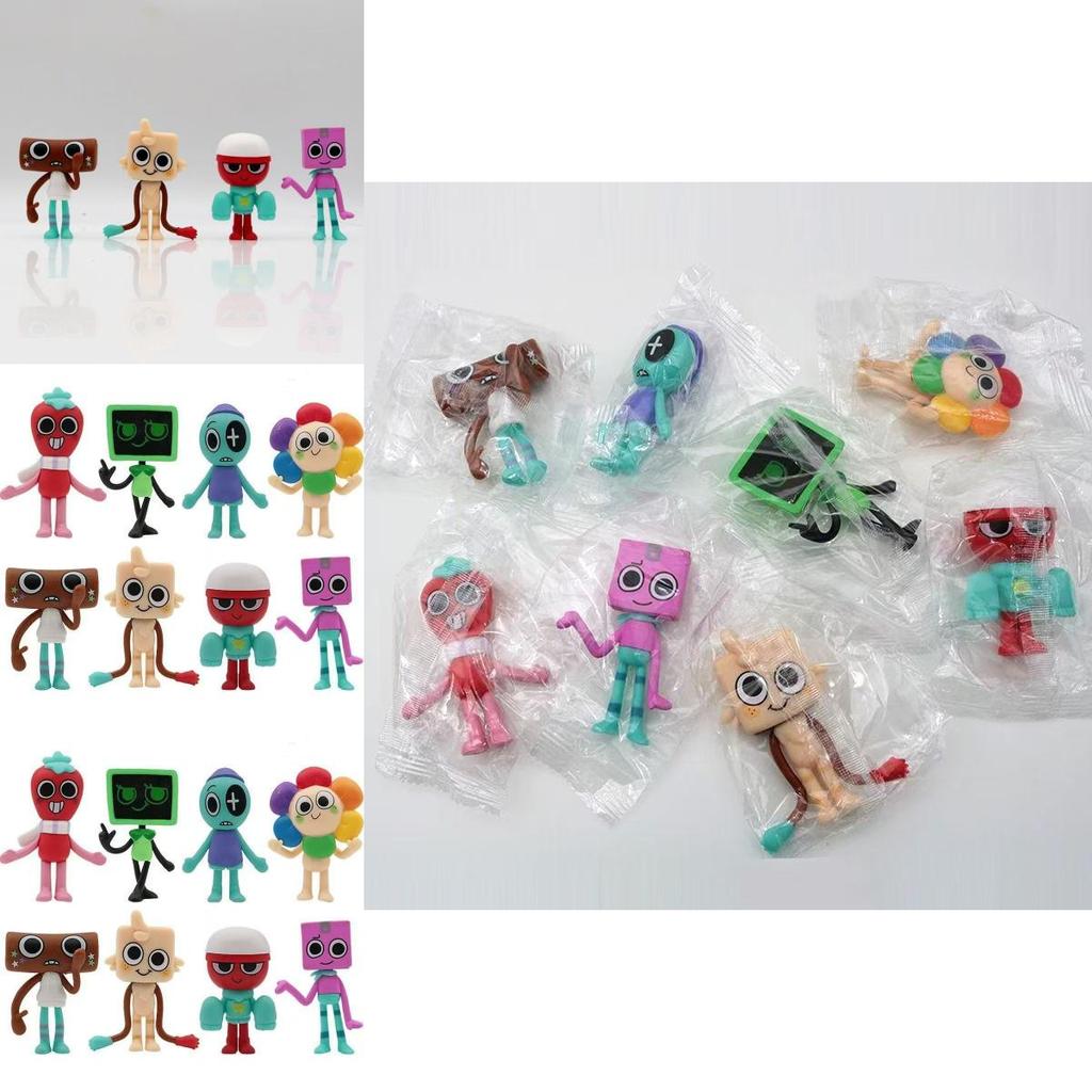 Dandy's World Cartoon Game Doll Figurine Pvc Collectible Model Toy Set Of 8 Unique Colors