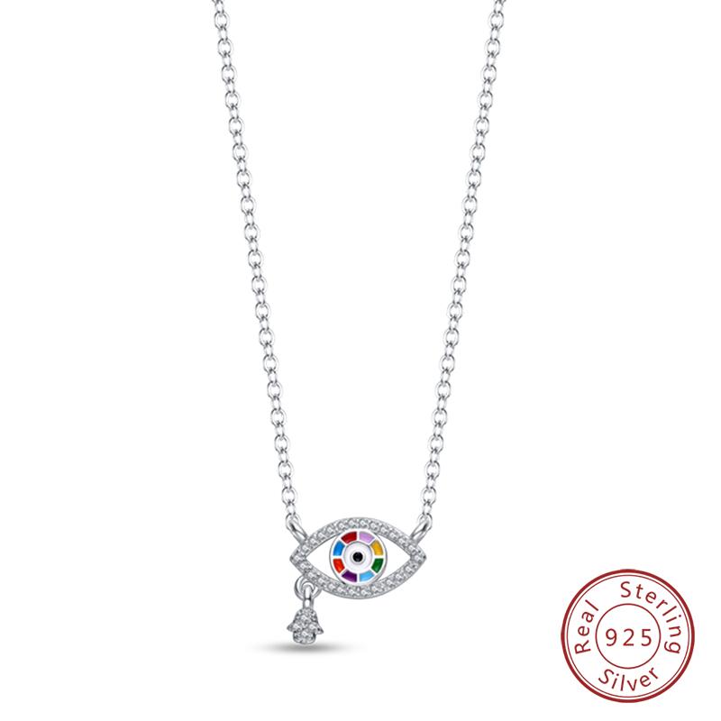 Necklace 925 Silver Cross Moonlight Guardian Dreamcatcher Necklace For Women Fashion Birthday Anniversary Jewelry Gifts