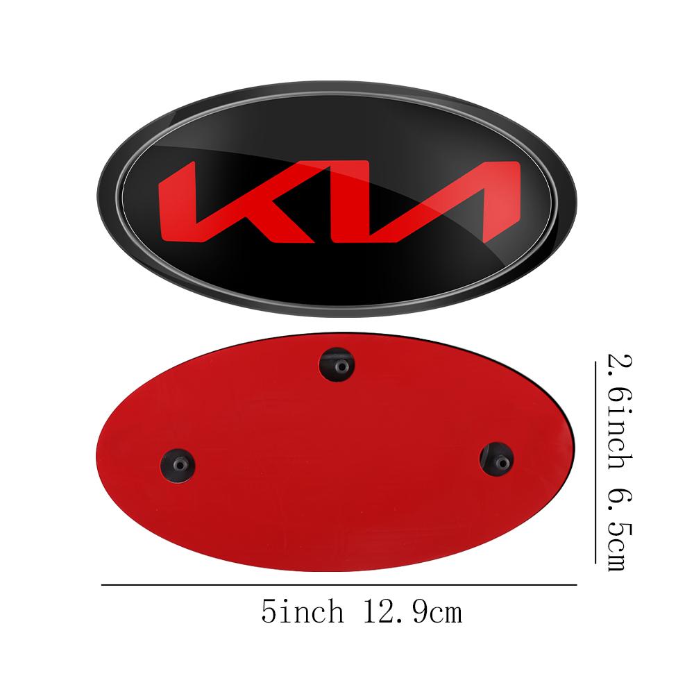 1 Stück Auto Frontklappe Emblem Heckklappe Abzeichen Aufkleber für Kia Rio Picanto Sportage Niro Morning Ceed Optima Seltos Sorento Cerato