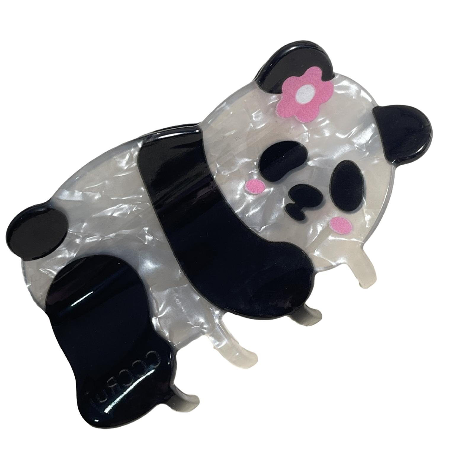 

Panda Hair Claw Clip for Women Girl Lovely Animal Hairpins Jaw Clip Barrettes for Girls Ponytail Holder Hair Decoration A