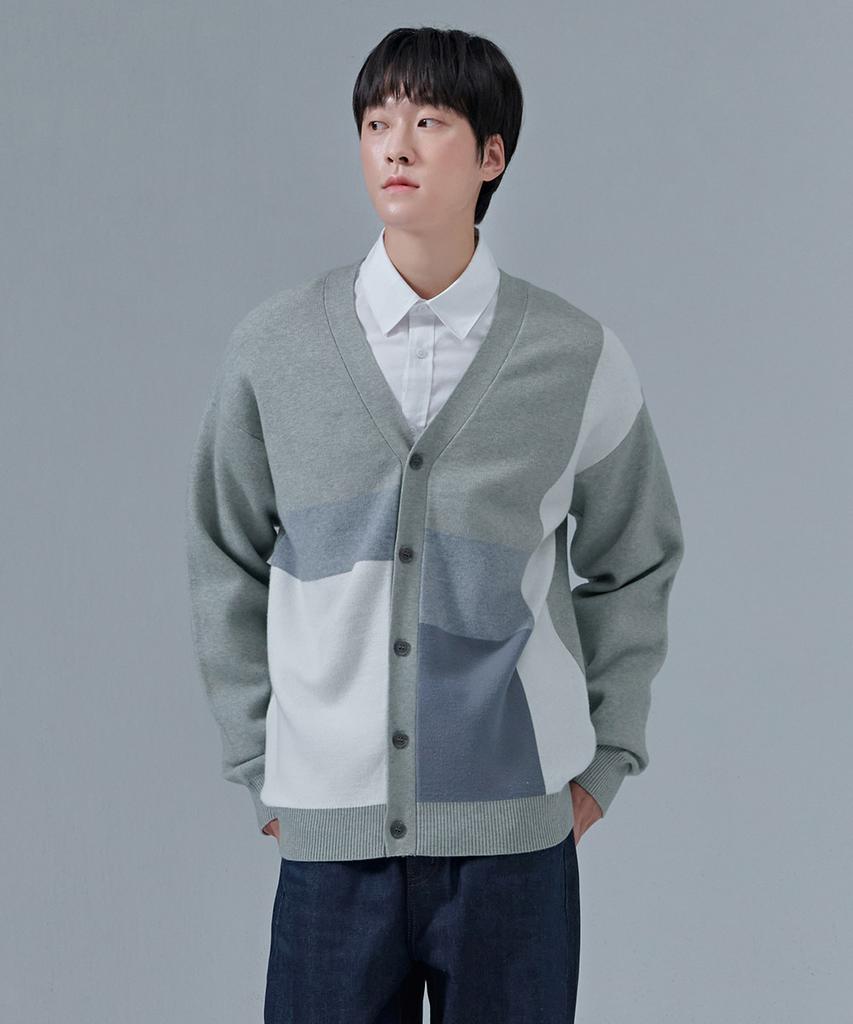 Chasecult Men'S Color Block Cardigan-Cfrk4322C0E
