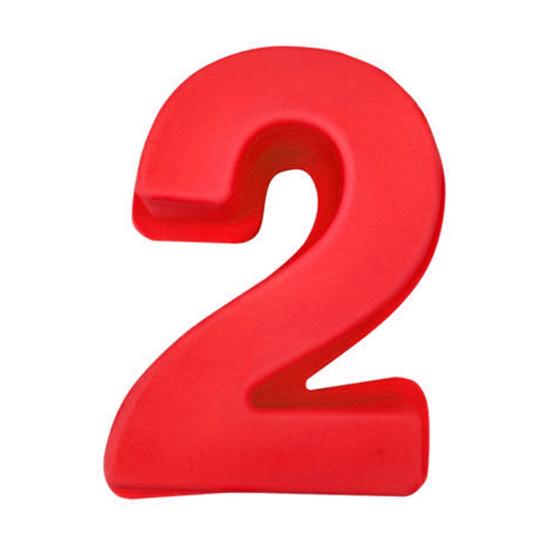 Nepřilnavá forma na dort Flexibilní silikonová rychle uvolňovací čísla Fondantová forma pro pekařství