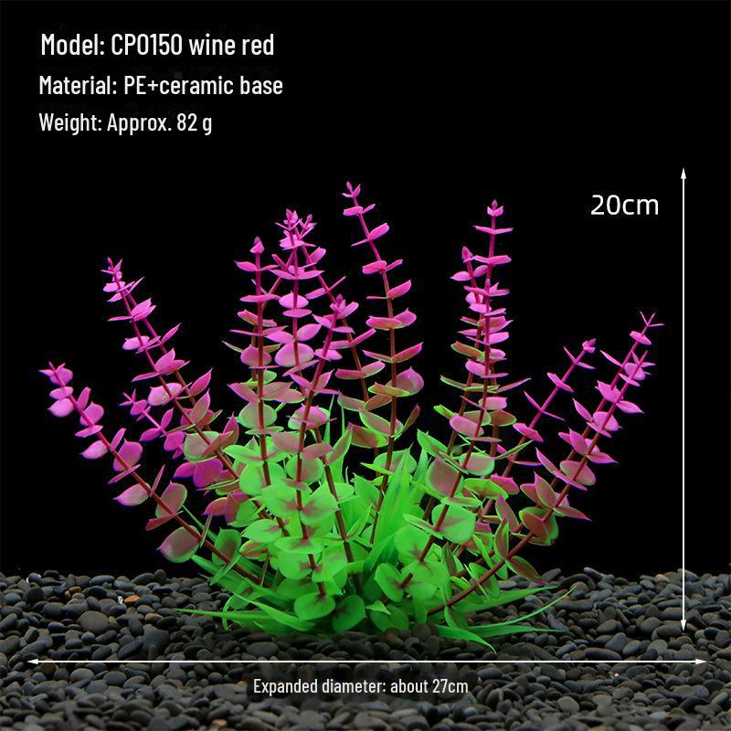 

Трансграничное оформление аквариума: Среднее/маленькое искусственное растение из морских водорослей и пластиковой водной травы CPO150