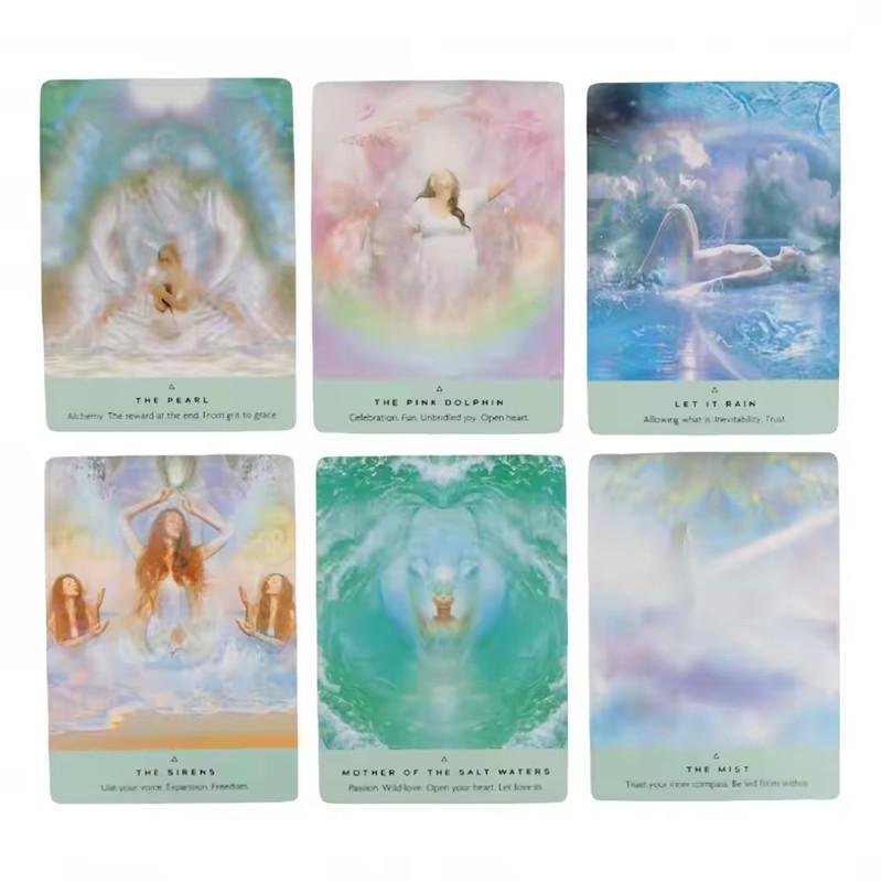 The Healing Waters Oracle 44 Cards Fate Divination Tarot Card Table Game z przewodnikiem online dla dorosłych dzieci Gra prezentowa