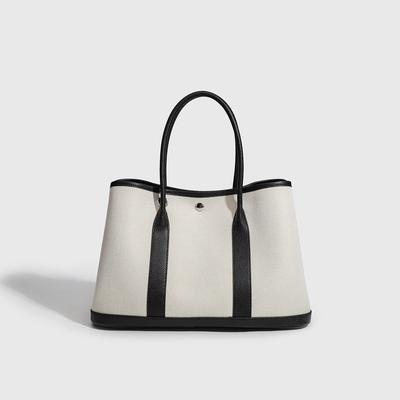 2024 Neue Canvas Damen Nischen-Handtasche, Modische Lässige Pendler-Großraum-High-End-Farbkontrast-Tragetasche