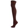 Adult Women Knitting Solid Color Knee-High Socks Cotton Fashion Long Stockings