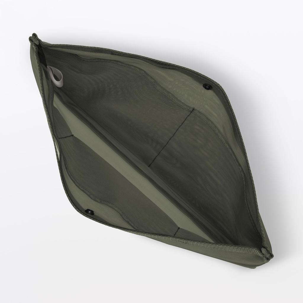 MUJI Nylon Mesh for A4 23044691 Bag-in-Bag Size, Khaki,