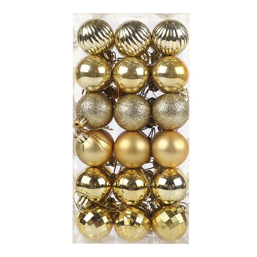 36Pcs Christmas Tree Balls Hanging Pendant Plastic Colorful Balls Ornament Set Christmas Home Decoration 2025 Navidad New Year