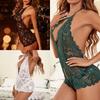 Vacation Wear Lace Bodysuit Sexy Lingerie Transparent Nightgown
