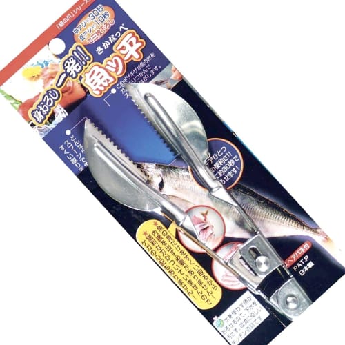 Sakanappe KR004, a Japanese-made Stainless Steel Fish Filleter/skinner/squid Peeler. A Convenient Kitchen Tool. From Kobo Ryokurinsha.