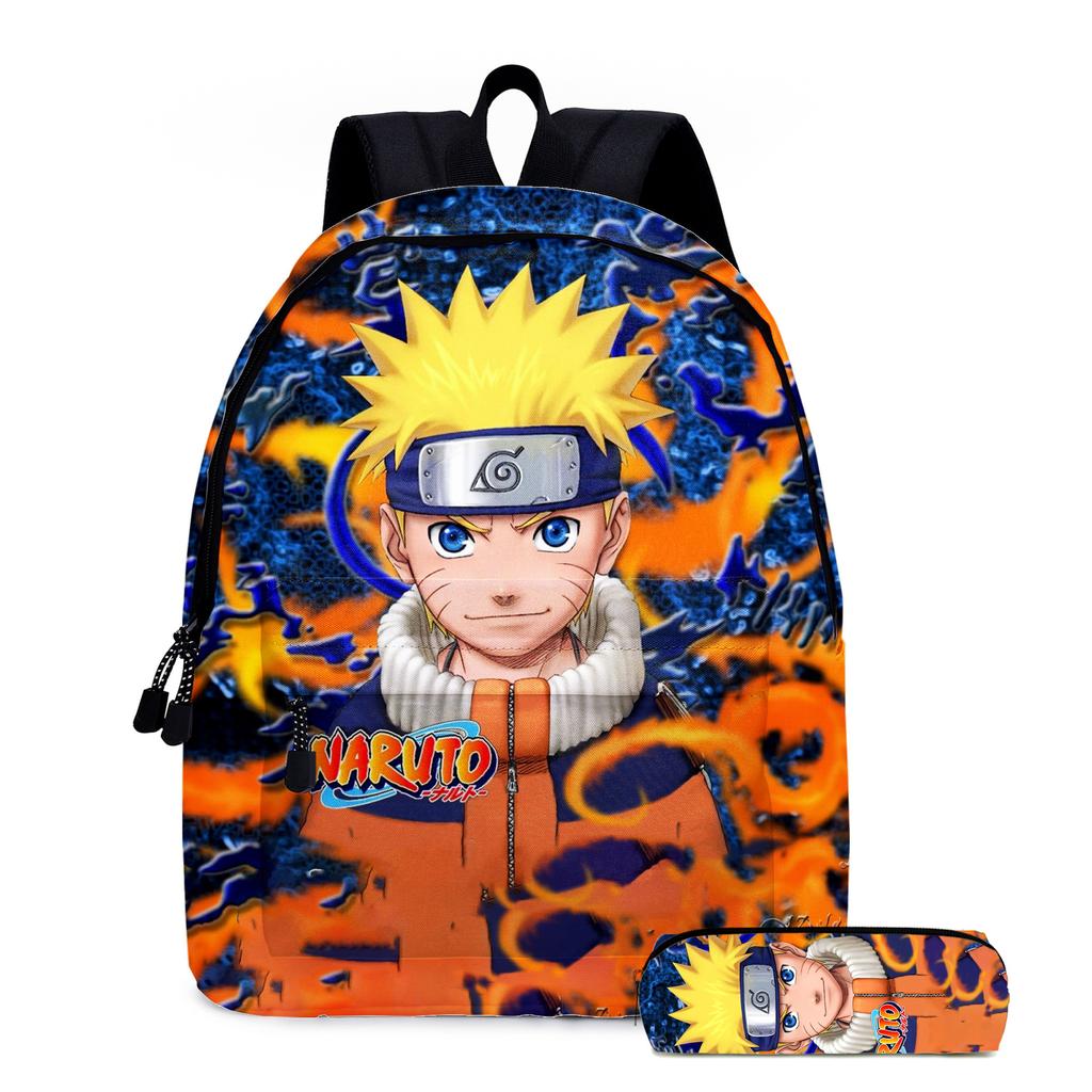 Naruto Backpack Naruto Two-Piece Set Elementary And Secondary School School Bag Children'S Backpack