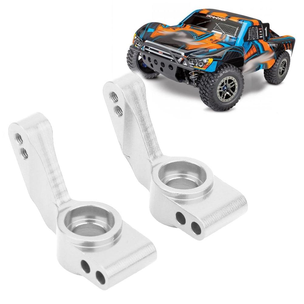 RC Aluminium Alloy L&R Steering Wheel Hub Carrier Bracket for   SLASH 2  (Light Blue)