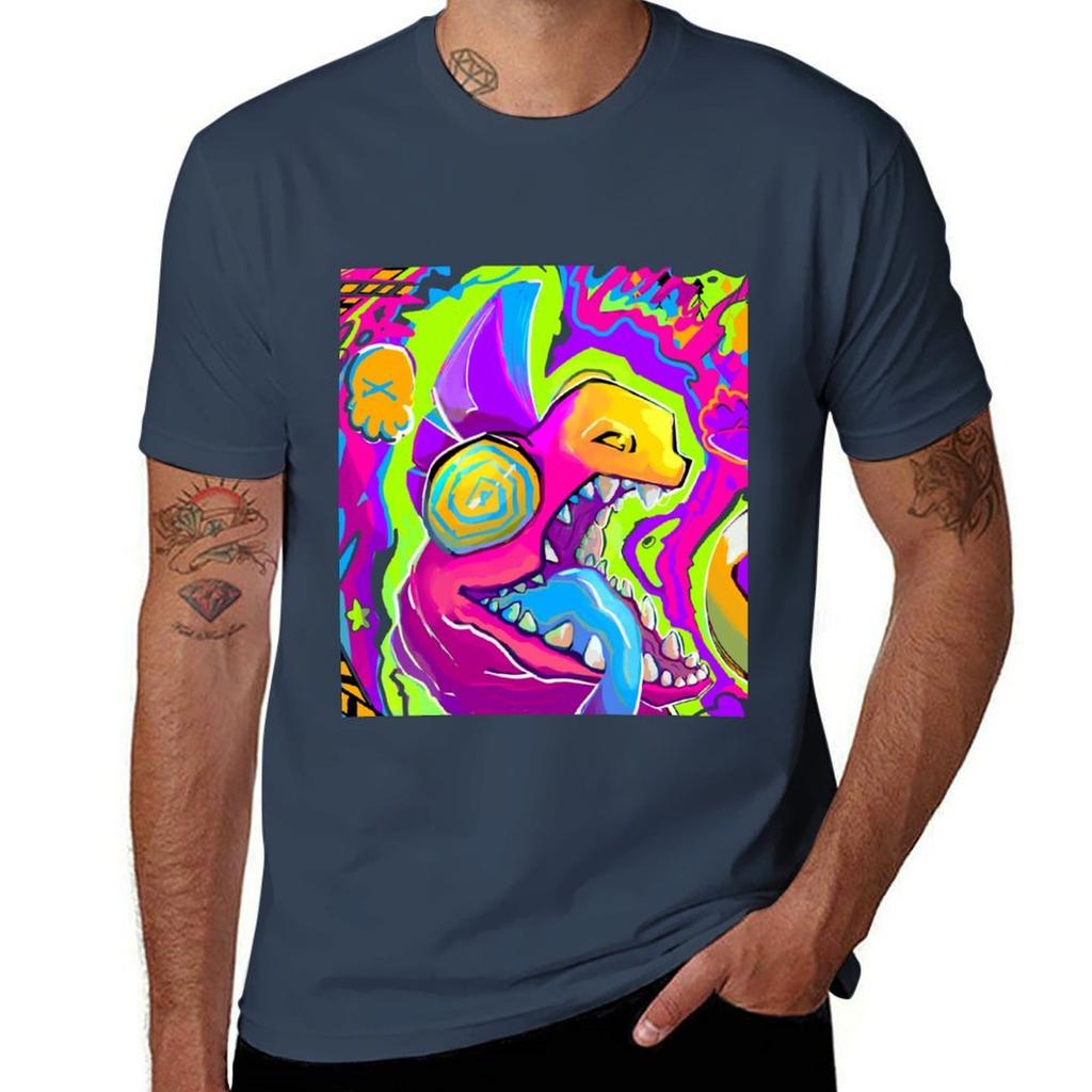 Funky Fish Fried Transparent T-Shirt Basic Comfort Fit T-Shirt for Men