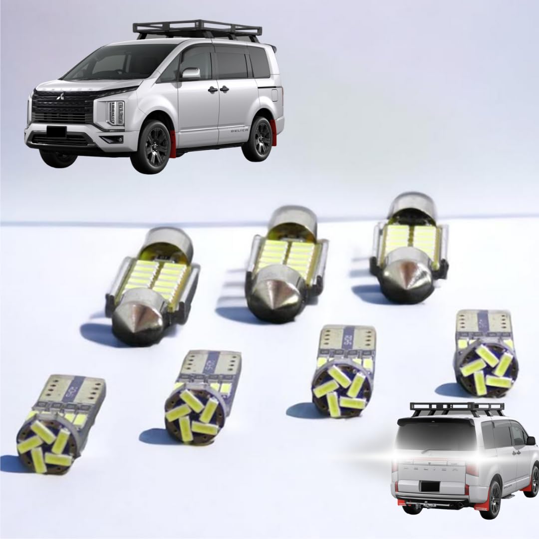 

Комплект светодиодного освещения салона для Delica D5 включает установочный призрачный свет и простой DELICA02 13-компонентный поздней модели (CV1W), инструменты, неполяризованный, 6000K,