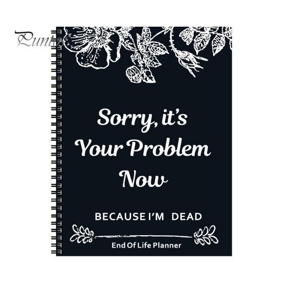 

Планировщик конца жизни Блокнот Формат А4 73 Листа Плотная Бумага Компактный Легкий Спиральный Скрепленный Набор Смерти Папка серый