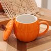 320ml Coffee Cup Orange Ceramic Tea Cup Breakfast Cup Halloween Pumpkin Mug  Kitchen