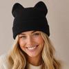 Cute Cat Ears Beanie Hats Y2K Pullover Hat Kawaii Knitted Hat  Girls