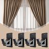 Curtains Rod Bracket Window Pole Holder For Bedroom 4 Pieces Curtains Rod Bracket For Bathroom Laundry Living Room Kitchen