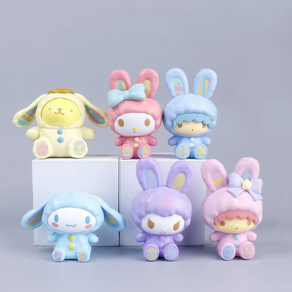 Charming Sanrio Kuromi Blind Box Anime Figure Delightful Melody Doll Tabletop Decoration Model