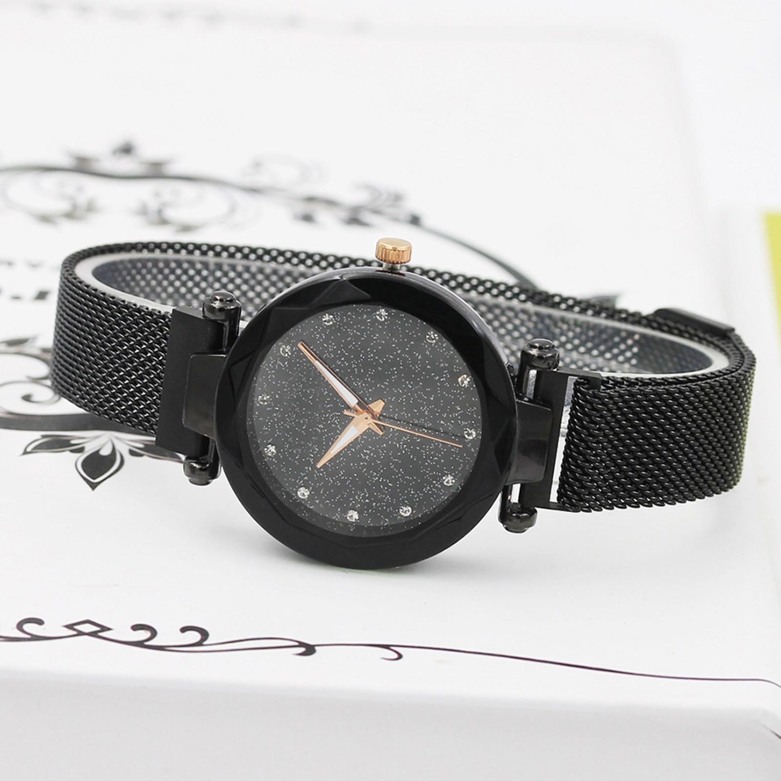 

Женские повседневные модные часы с ремешком для подарков One Size чёрный