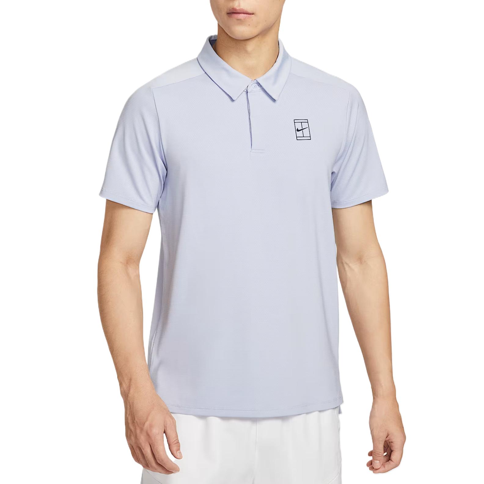 

Nike Court Advantage Dri-FIT Casual Fashion Simple Solid Color Short Sleeve Tennis Shirt Men Tops FZ6908-057 L