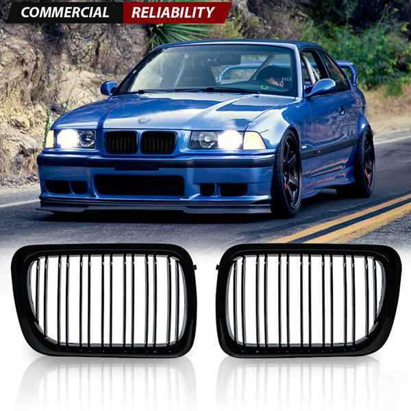 Pair of Grilles 51138195152/51138195151 for 1997-1999 BMW E36 3 Series