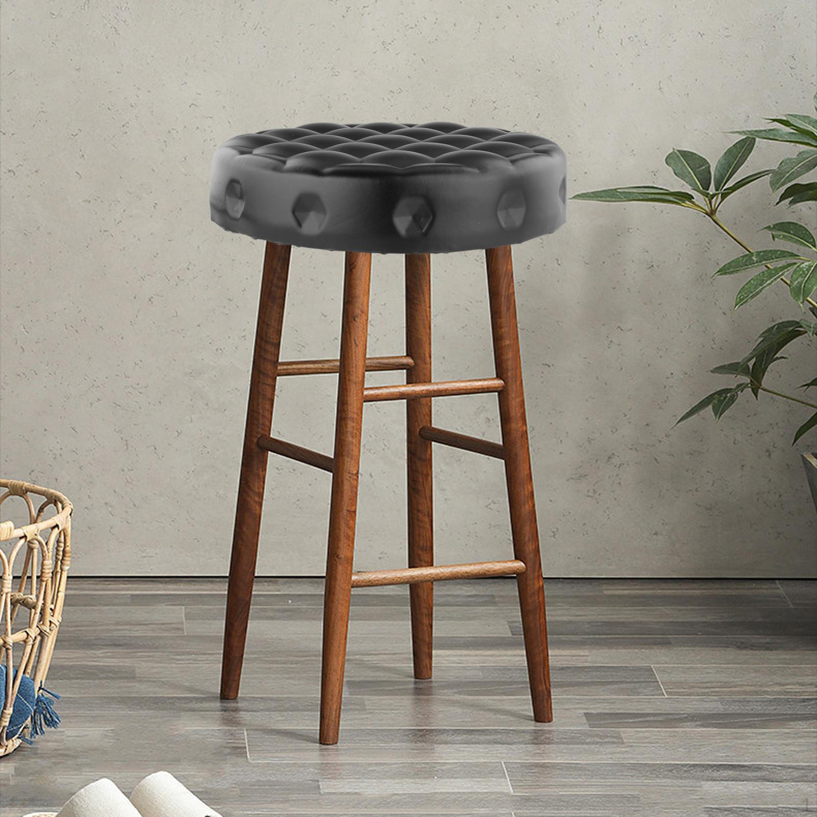 Подушки Круглые Стандартные Съемные Моющиеся Из ПУ-кожи Водонепроницаемые Прочные Чехлы на Сиденья чёрный 1590₽