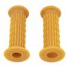 Kijima Motorcycle Parts 130mm Natural Grips, Classic, Rubber, (22.2mm), Through-Type, Universal, Rubber, 201-491