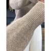Women's High Neck Loose Pure Wool Sweater - Warm, Thickened Knit Pullover