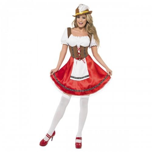 Smiffys Womens/Ladies Bavarian Wench Costume Dress Set