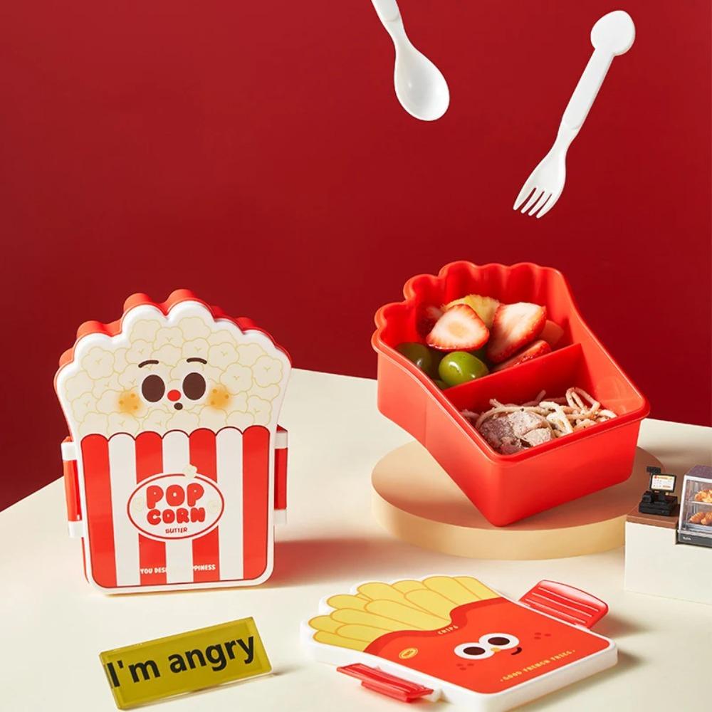 Microwaveable Student Lunch Boxes with Tableware Food Storage Container Hamburger Lunch Box  Worker