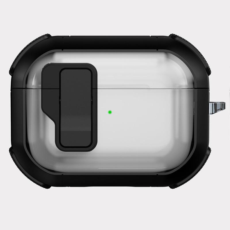 Applicable AirPods Pro1 Apple Bluetooth Headset Cover Transparent TPU with Switch Mecha 1st Generation Anti-drop Protective Cover